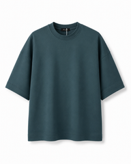 Relaxed-fit dark green