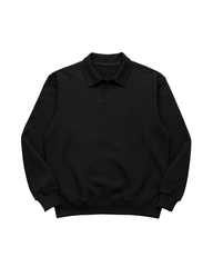 Black Polo-sweatshirt