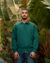 GREEN Polo-sweatshirt