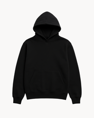 Black Basic hoodies
