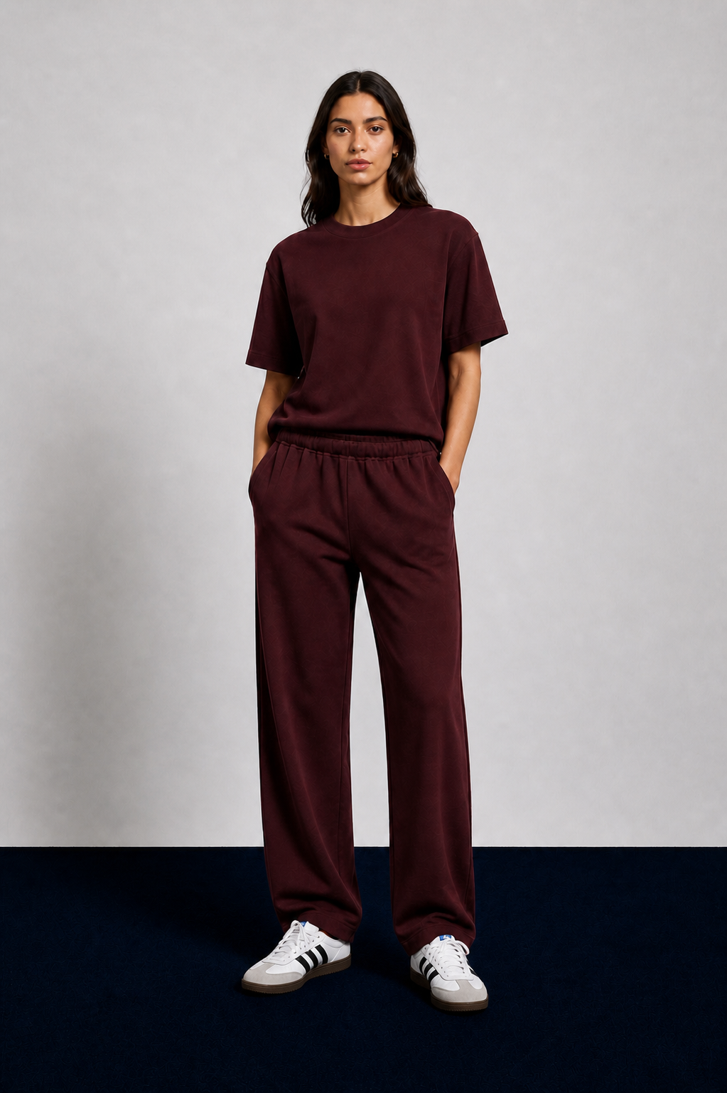 Relaxed fit - burgundy