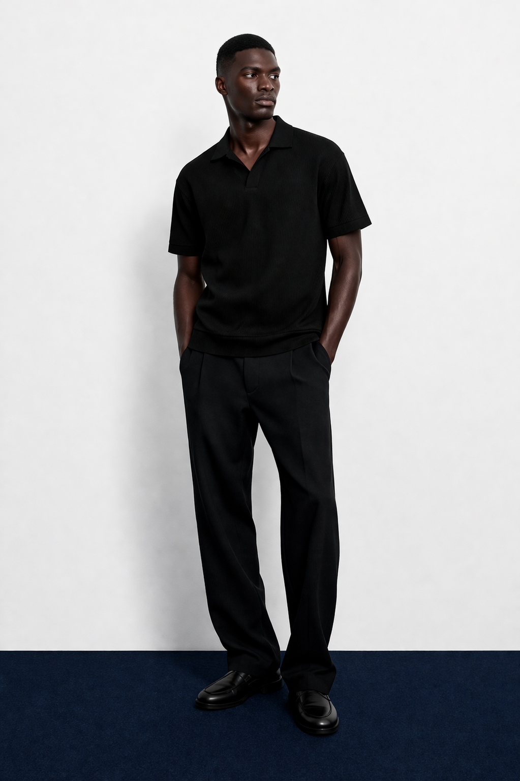TEXTURED POLO SHIRT