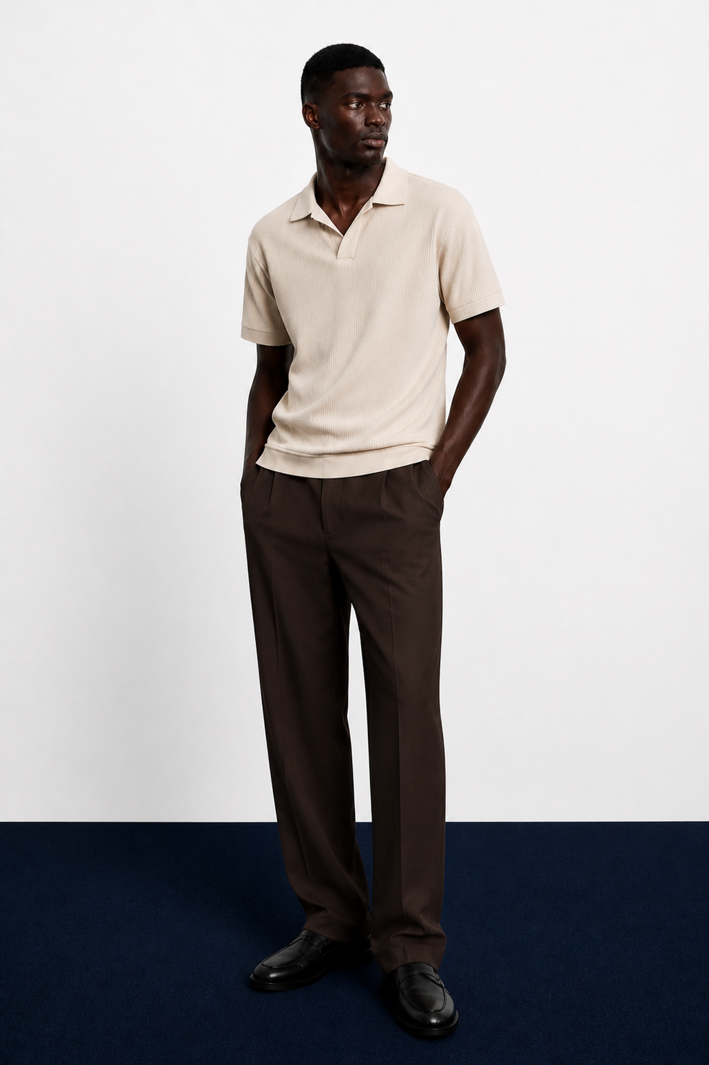 TEXTURED POLO SHIRT