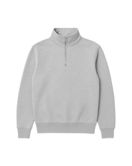 Grey Quarter-zip sweatshirt