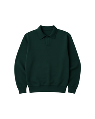 GREEN Polo-sweatshirt